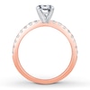 Thumbnail Image 2 of Previously Owned Colorless Diamond Ring Setting 3/8 carat tw Round 14K Rose Gold