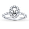 Thumbnail Image 1 of Previously Owned Colorless Diamond Ring Setting 1/2 ct tw Round 14K White Gold