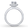 Thumbnail Image 2 of Previously Owned Colorless Diamond Ring Setting 1/2 ct tw Round 14K White Gold