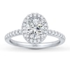 Thumbnail Image 3 of Previously Owned Colorless Diamond Ring Setting 1/2 ct tw Round 14K White Gold