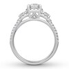 Thumbnail Image 2 of Previously Owned Diamond Engagement Ring 1-1/5 ct tw Round-cut 14K White Gold