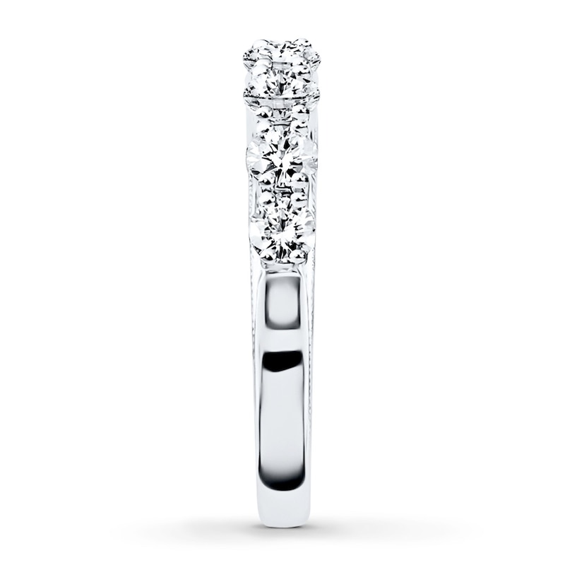 Main Image 3 of Previously Owned Diamond Anniversary Band 1-1/2 ct tw Round-cut 14K White Gold
