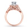 Thumbnail Image 2 of Previously Owned Diamond Engagement Ring Setting 1/2 carat tw 14K Rose Gold