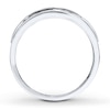 Thumbnail Image 2 of Previously Owned Men's Diamond Ring 1/2 ct tw Round-cut 10K White Gold