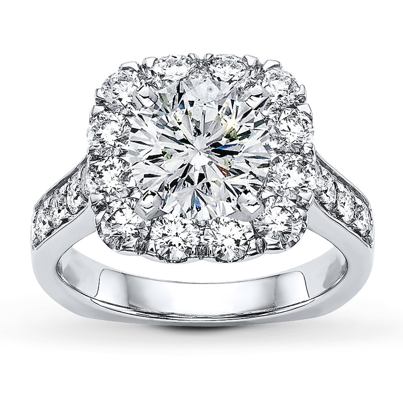 Main Image 3 of Previously Owned Hearts Desire Ring Setting 1-3/8 ct tw Diamonds 18K White Gold