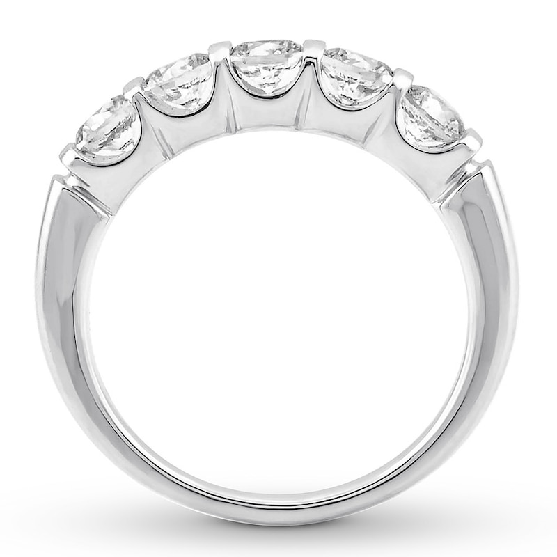 Main Image 2 of Previously Owned Diamond Anniversary Ring 1 carat tw Round 14K White Gold