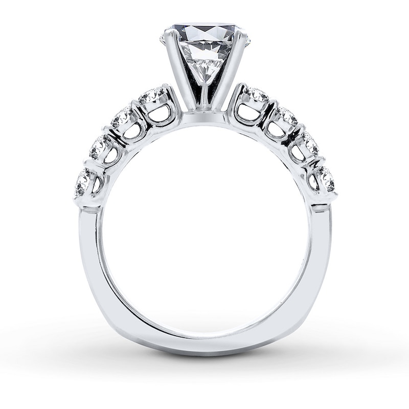 Main Image 2 of Previously Owned Hearts Desire Ring Setting 1 carat tw Diamonds 18K White Gold