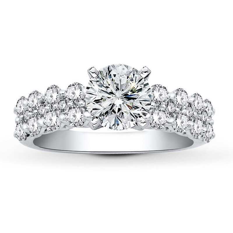 Main Image 3 of Previously Owned Hearts Desire Ring Setting 1 carat tw Diamonds 18K White Gold