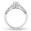 Thumbnail Image 2 of Previously Owned Diamond Promise Ring 1/2 ct tw Princess-cut 10K White Gold