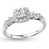 Thumbnail Image 4 of Previously Owned Diamond Promise Ring 1/2 ct tw Princess-cut 10K White Gold
