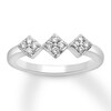 Thumbnail Image 1 of Previously Owned Diamond Midi Ring 1/6 ct tw Round-cut 10K White Gold