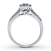 Thumbnail Image 2 of Previously Owned Diamond Promise Ring 1/2 ct tw Princess/Round 14K White Gold