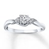 Thumbnail Image 1 of Previously Owned Diamond Promise Ring 1/5 ct tw Round-cut 10K White Gold
