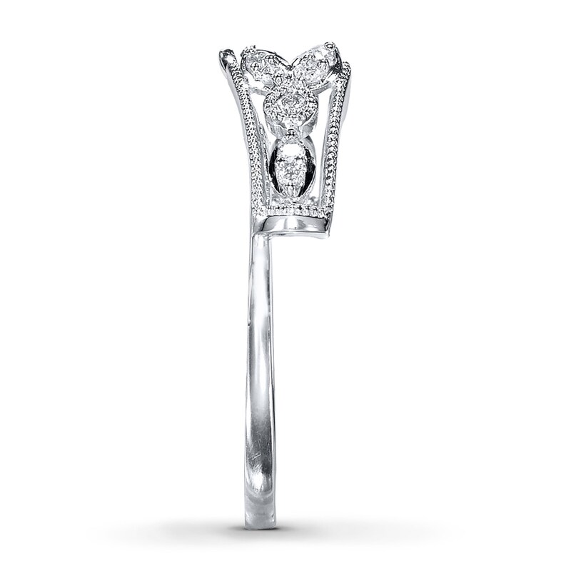 Main Image 3 of Previously Owned Diamond Enhancer Ring 1/6 ct tw Round-Cut 14K White Gold