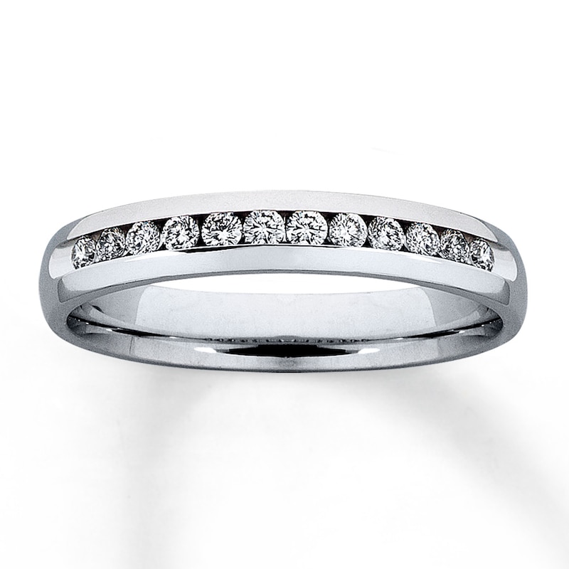 Main Image 1 of Previously Owned Diamond Anniversary Ring 1/4 ct tw Round-cut 14K White Gold