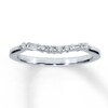 Thumbnail Image 1 of Previously Owned Diamond Contour Ring 1/6 ct tw Round/Baguette 14K White Gold