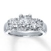 Thumbnail Image 1 of Previously Owned Three-Stone Diamond Ring 1-7/8 ct tw Round-cut 14K White Gold