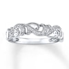Thumbnail Image 1 of Previously Owned Diamond Band 1/10 ct tw Round-cut 10K White Gold