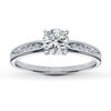 Thumbnail Image 3 of Previously Owned Diamond Ring Setting 1/15 ct tw Round-Cut 14K White Gold