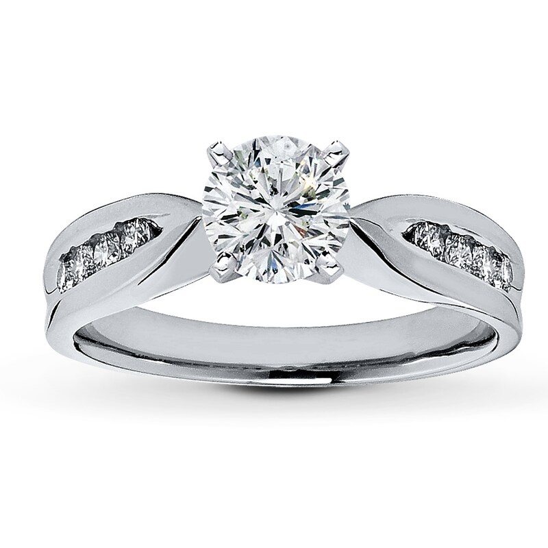 Main Image 3 of Previously Owned Diamond Ring Setting 1/4 ct tw Round 14K White Gold