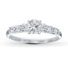 Thumbnail Image 3 of Previously Owned Diamond Ring Setting 3/8 ct tw Round-cut Platinum