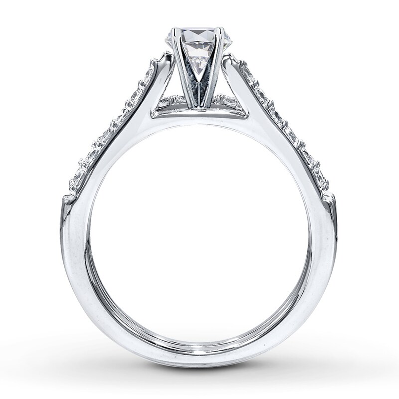 Previously Owned Diamond Bridal Setting / ct tw Round-cut 14K White Gold