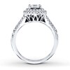 Thumbnail Image 2 of Previously Owned Diamond Bridal Set 1 ct tw Round-cut 14K White Gold