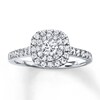 Thumbnail Image 1 of Previously Owned Diamond Engagement Ring 3/4 ct tw Round-cut 14K White Gold