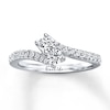 Thumbnail Image 1 of Previously Owned Ever Us Two-Stone Ring 1/2 ct tw Diamonds 14K White Gold