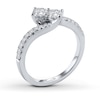 Thumbnail Image 2 of Previously Owned Ever Us Two-Stone Ring 1/2 ct tw Diamonds 14K White Gold