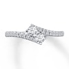 Thumbnail Image 4 of Previously Owned Ever Us Two-Stone Ring 1/2 ct tw Diamonds 14K White Gold