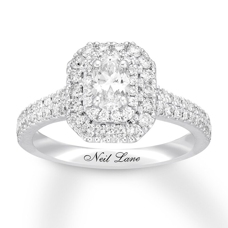 Previously Owned Neil Lane Engagement Ring 1 ct tw Diamonds 14K White Gold