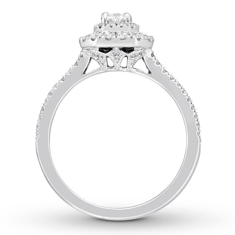 Previously Owned Neil Lane Engagement Ring 1 ct tw Diamonds 14K White ...