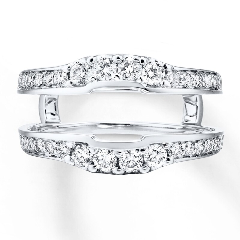 Main Image 1 of Previously Owned Diamond Enhancer Ring 3/4 ct tw Round-cut 14K White Gold