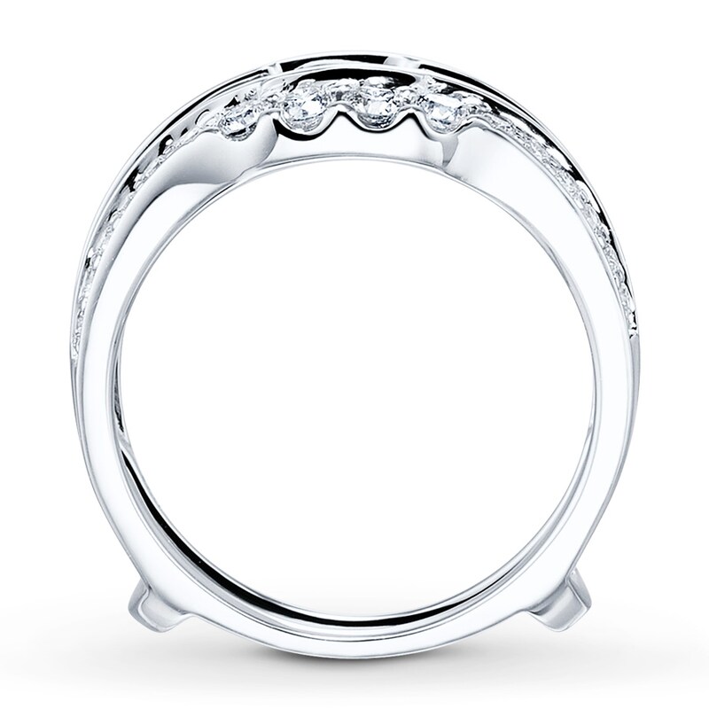 Main Image 2 of Previously Owned Diamond Enhancer Ring 3/4 ct tw Round-cut 14K White Gold