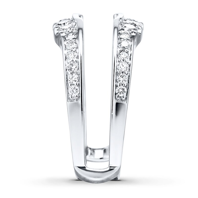 Main Image 3 of Previously Owned Diamond Enhancer Ring 3/4 ct tw Round-cut 14K White Gold