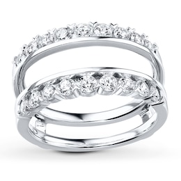 Previously Owned Diamond Enhancer Ring 1 carat tw Round-cut 14K White Gold