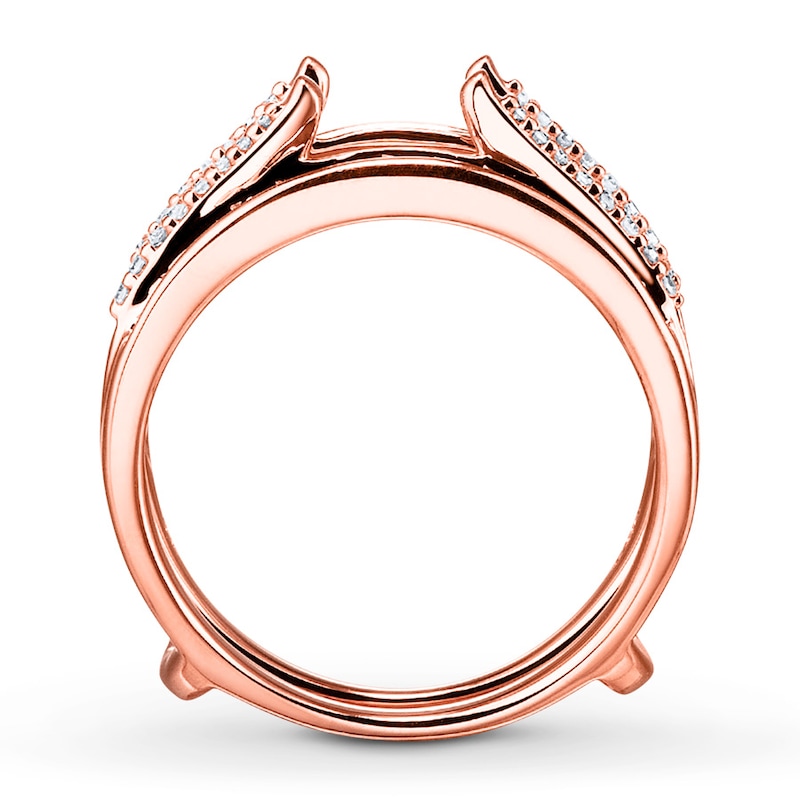 Main Image 2 of Previously Owned Diamond Enhancer Ring 1/2 ct tw Round-Cut 14K Two-Tone Gold