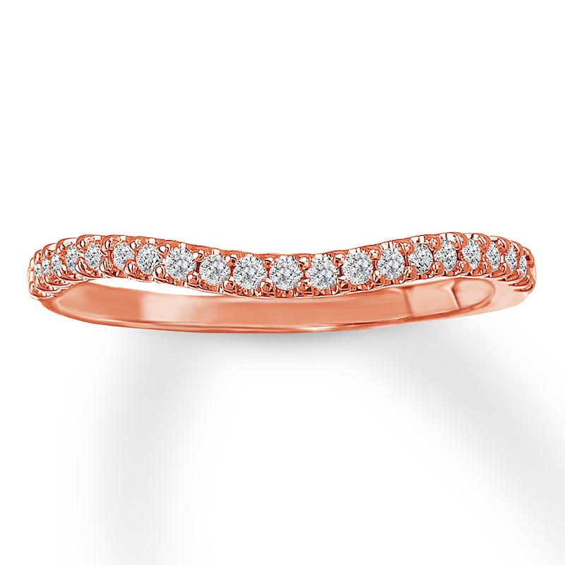 Main Image 1 of Previously Owned Diamond Anniversary Band 1/6 ct tw Round-cut 14K Rose Gold