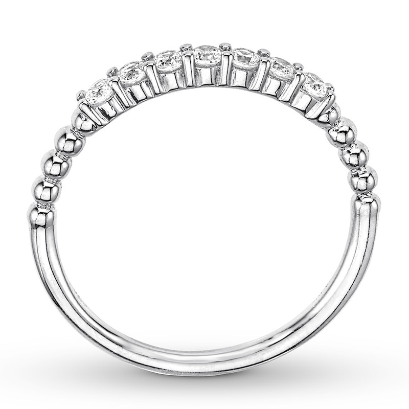 Main Image 2 of Previously Owned Diamond Stackable Ring 1/4 ct tw Round-cut 10K White Gold