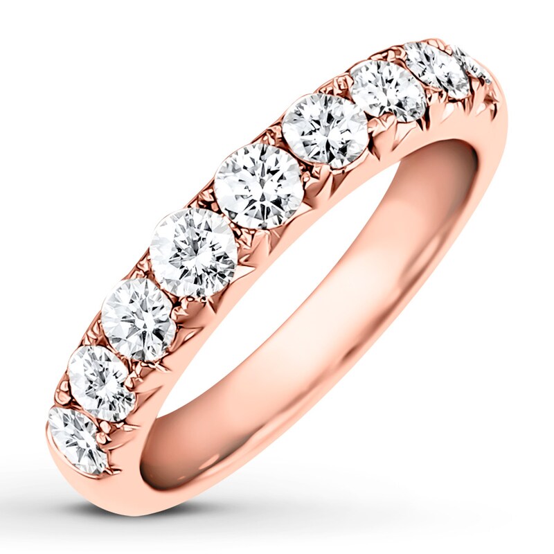Main Image 1 of Previously Owned Diamond Anniversary Band 1 ct tw Round-cut 14K Rose Gold