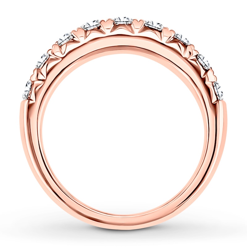 Main Image 2 of Previously Owned Diamond Anniversary Band 1 ct tw Round-cut 14K Rose Gold