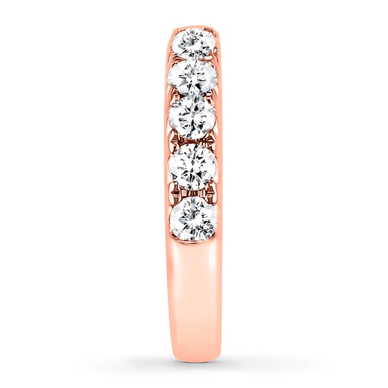 Main Image 3 of Previously Owned Diamond Anniversary Band 1 ct tw Round-cut 14K Rose Gold
