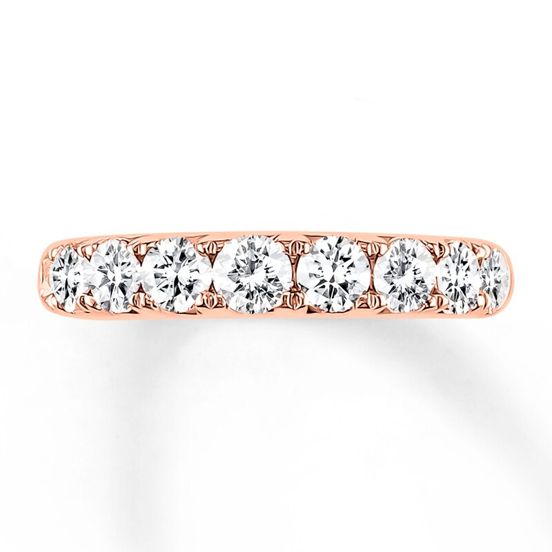 Main Image 4 of Previously Owned Diamond Anniversary Band 1 ct tw Round-cut 14K Rose Gold
