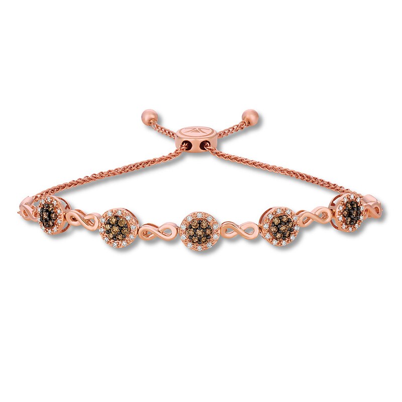 Main Image 1 of Previously Owned Le Vian Chocolate Diamonds Bolo Bracelet 7/8 carat tw 14K Gold