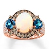 Thumbnail Image 2 of Previously Owned Le Vian Opal/Topaz Ring 5/8 ct tw Diamonds 14K Strawberry Gold