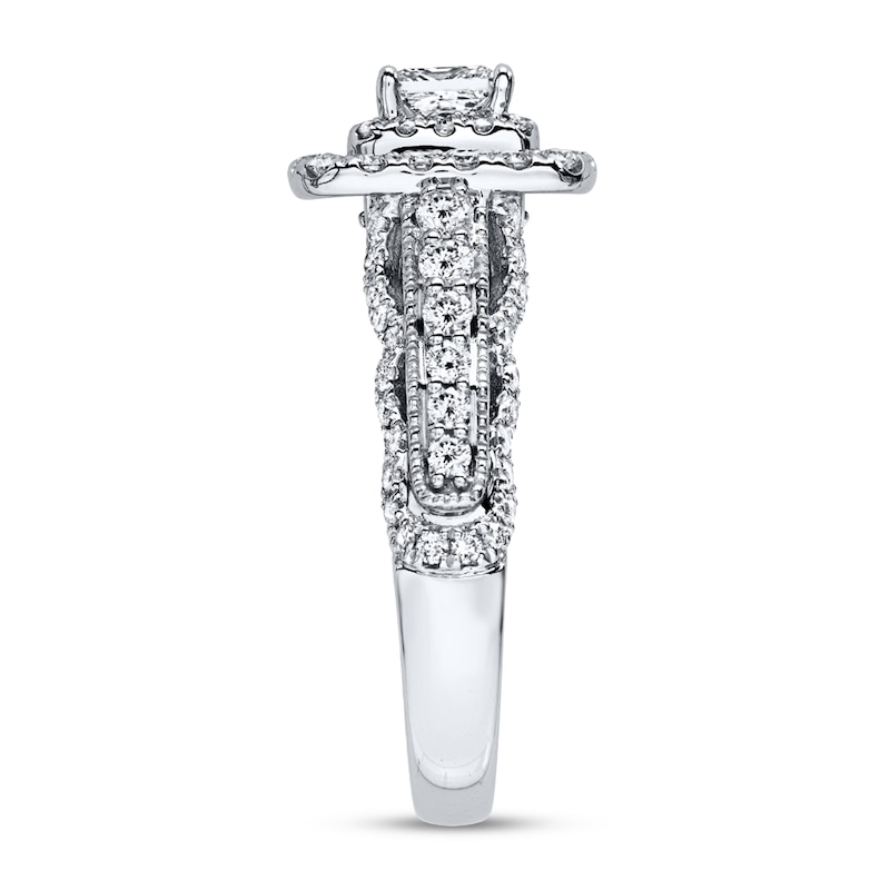 Main Image 3 of Previously Owned Vera Wang WISH 1-1/2 ct tw Diamonds 14K White Gold Ring