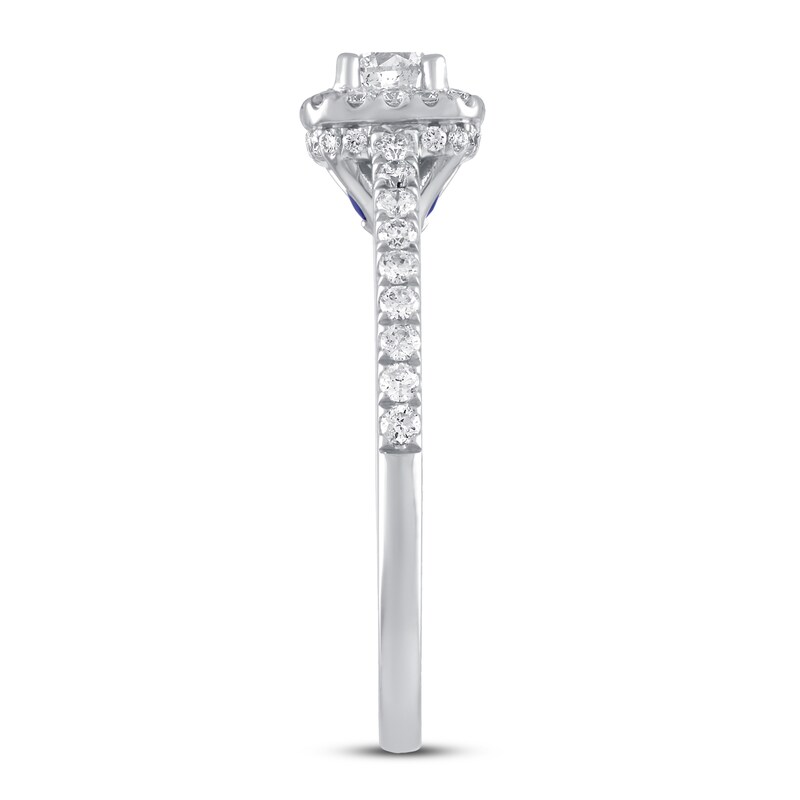 Main Image 2 of Previously Owned Vera Wang WISH Ring 3/4 carat tw Diamonds 14K White Gold
