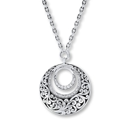 Previously Owned Lois Hill Necklace 1/4 ct tw Diamonds Sterling Silver