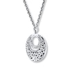 Thumbnail Image 3 of Previously Owned Lois Hill Necklace 1/4 ct tw Diamonds Sterling Silver
